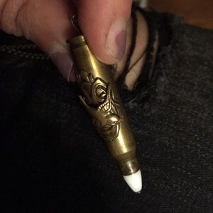 💥NECKLACE handmade-dope REAL bullet&bird detail